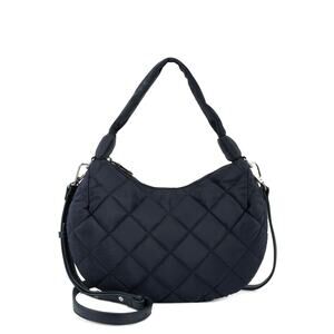 I.N.C. International Olivya Mini Hobo Nylon Crossbody Bag - Navy
